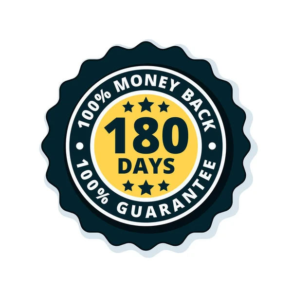 180-Day Money-Back Guarantee Shield Badge